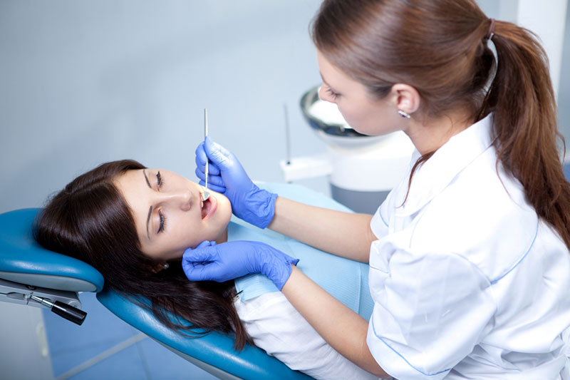 Woman Getting Dental Work